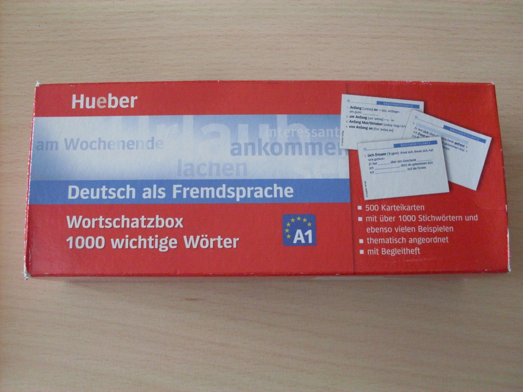 HUEBER Wortschatzbox Deutsch als Fremdsprache A1