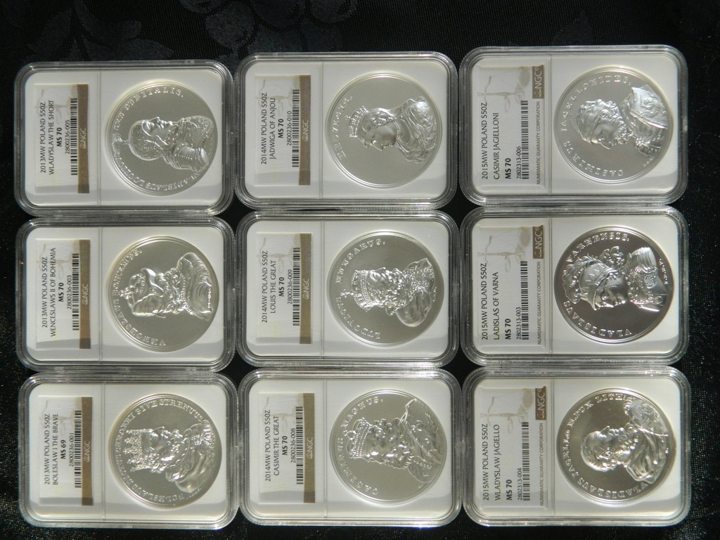 50 zł Skarby Stanisława Augusta Srebro NGC 