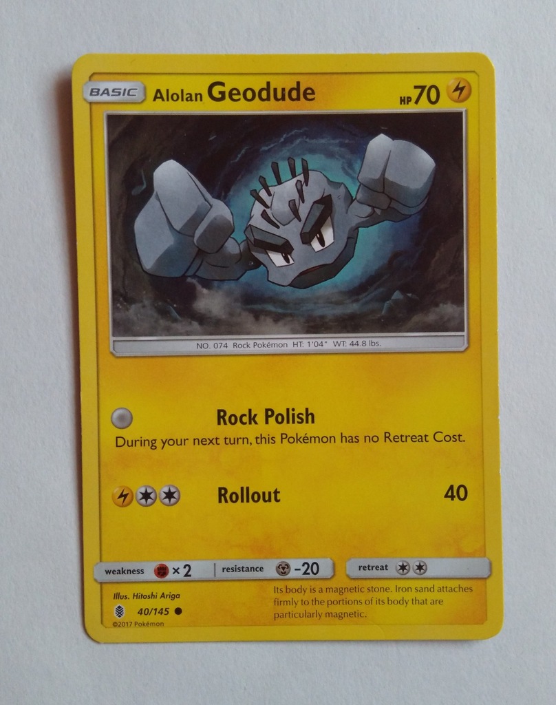 Karta Pokemon Geodude Oficjalne Archiwum Allegro