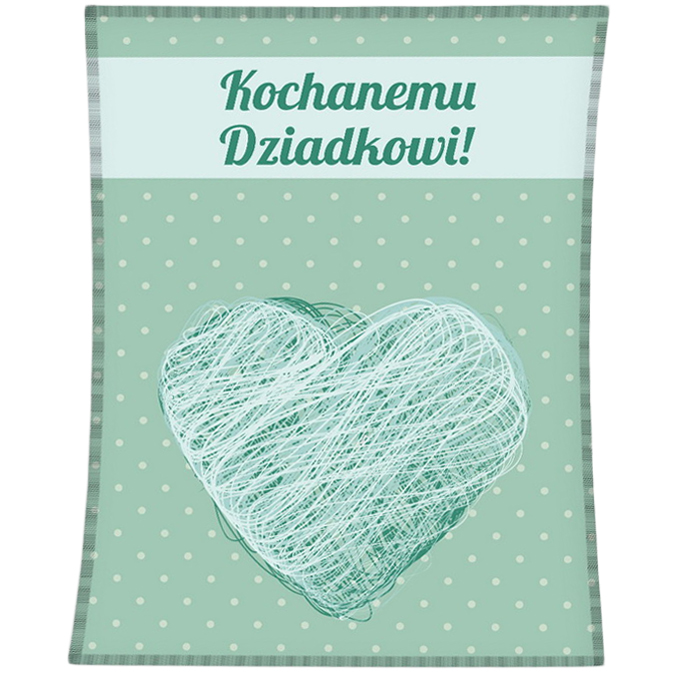 CIEPŁY KOC dzień PREZENT dla Dziadka Babci PIĘKNY