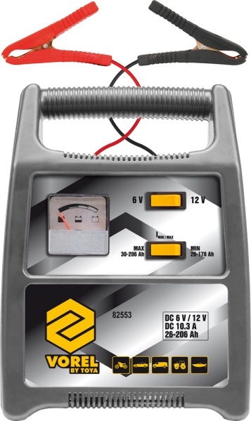 VOREL PROSTOWNIK 12A 6V / 12V 26-206Ah 82553