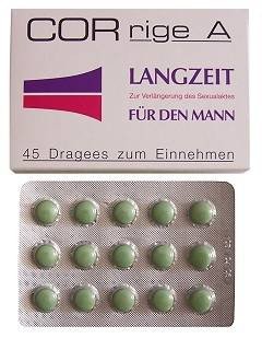 mocne OPÓŹNIENIE WYTRYSKU TABLETKI CORRIGE 45 szt