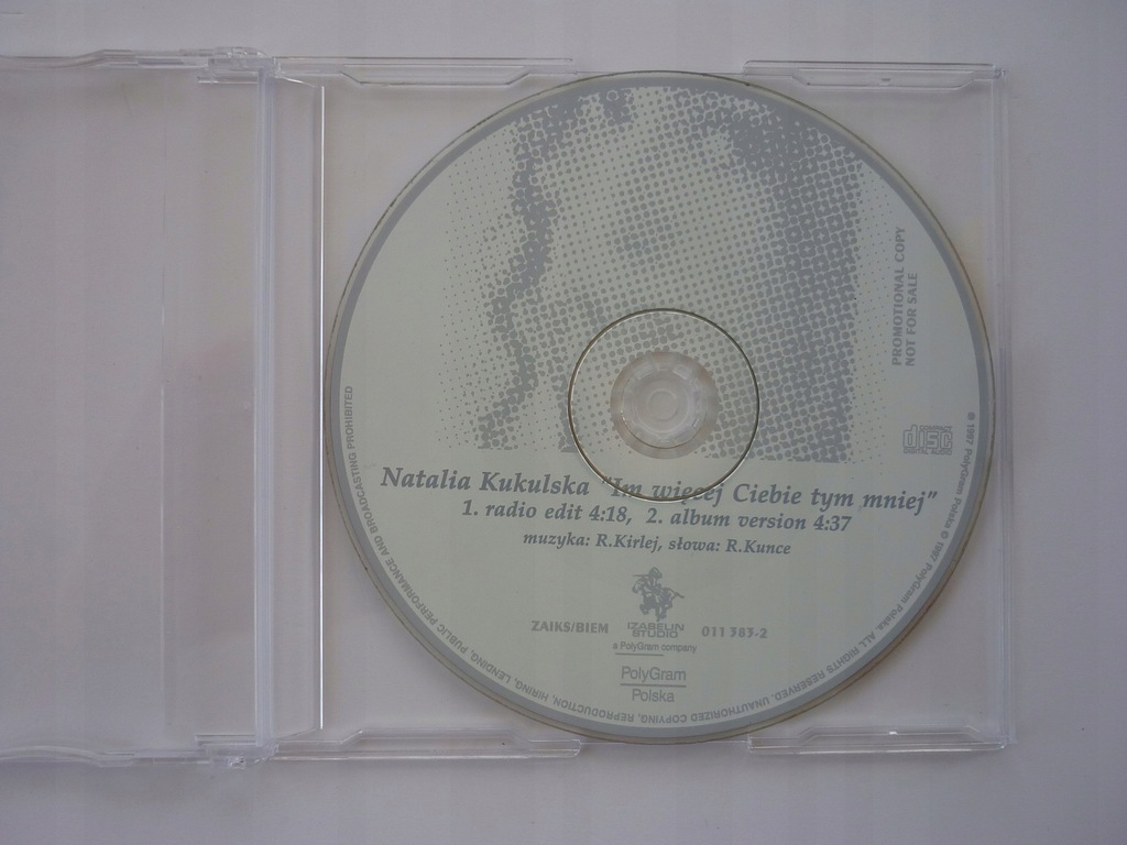 Natalia Kukulska - Im Więcej Ciebie / promo CD !