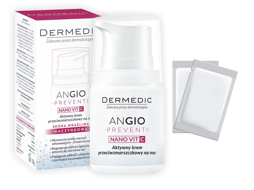 DERMEDIC ANGIO PREVENTI AKTYWNY KREM NA NOC +PRÓBK