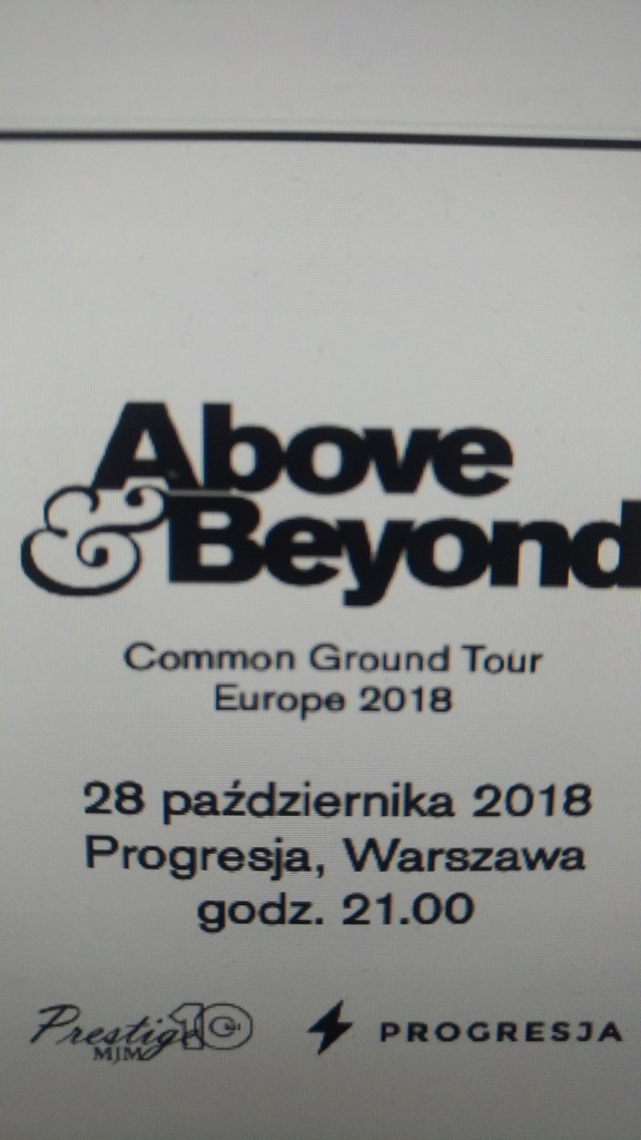 2 Bilety na koncert Above &amp; Beyond