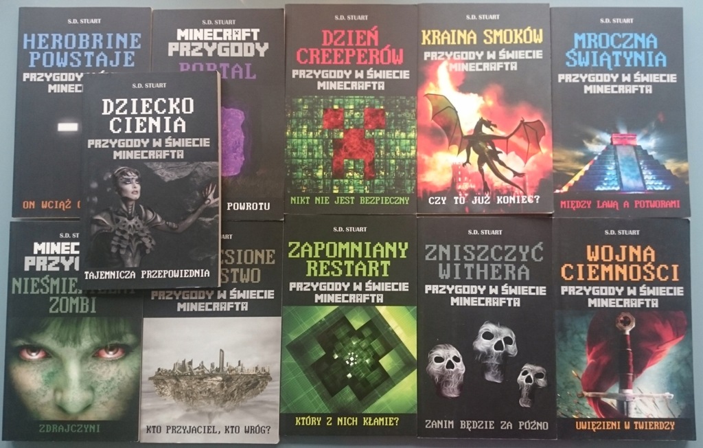 STUART Przygody w świecie MINECRAFTA 11 tomów