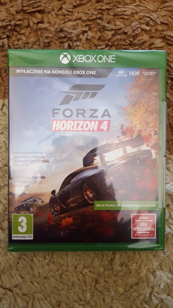 XBOX ONE FORZA HORIZON 4 POLSKA WERSJA PUDEŁKOWA