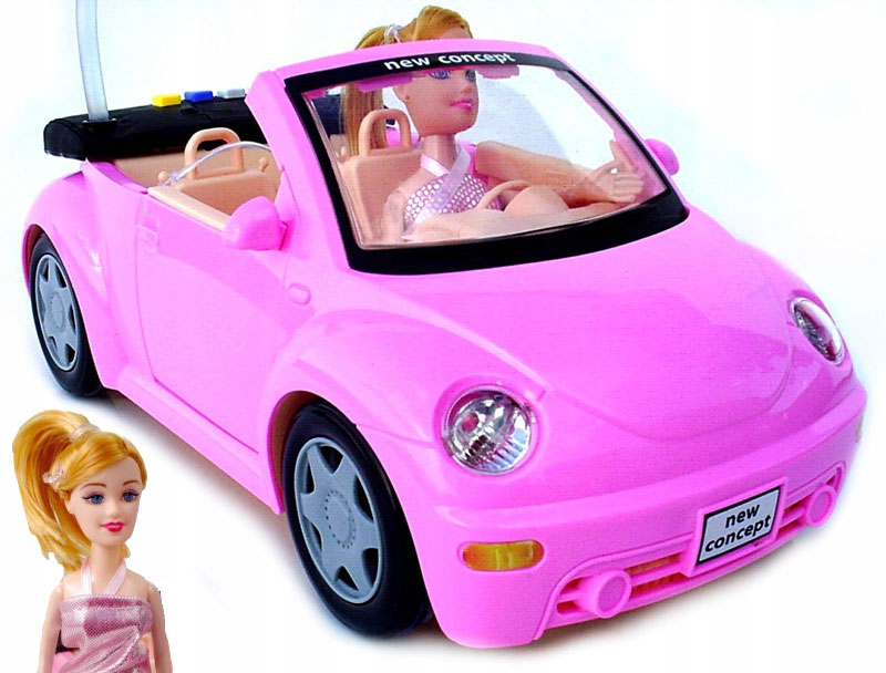 SAMOCHÓD GARBUSEK AUTO DLA LALKI BARBIE DZWIĘK