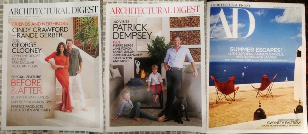 Architectural Digest 3 numery