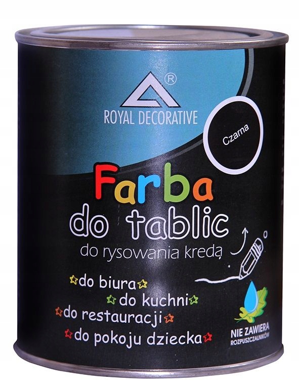 FARBA tablicowa 0,75l CZARNA Royal Decorative