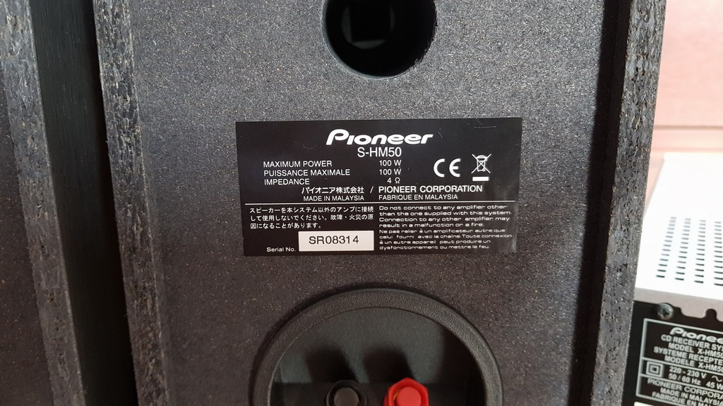 Pioneer XHM50S + głośniki SHM50 7207758813
