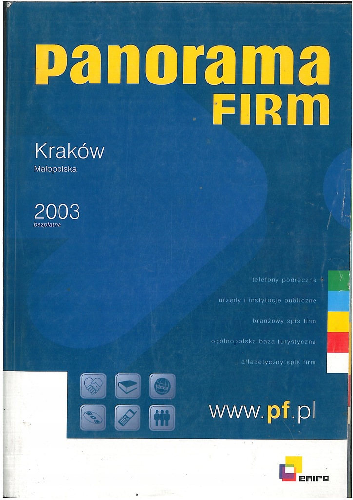 KSIĄŻKA TELEFONICZNA PANORAMA FIRM KRAKÓW 2003