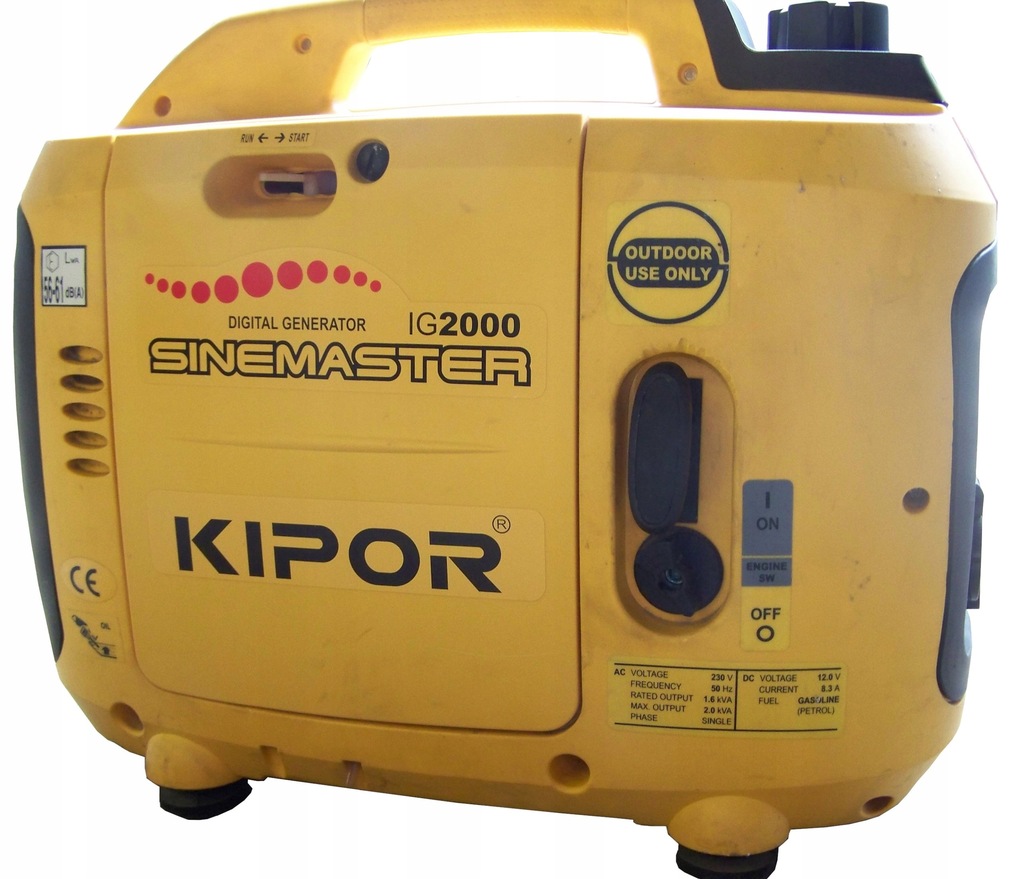 AGREGAT PRĄDOTWÓRCZY KIPOR IG 2000 2kW 230V