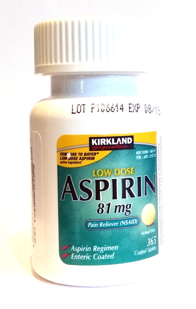 ASPIRYNA ASPIRIN PROFILAKTYKA 81 mg 365 szt USA !!