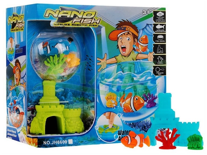 NANO FISH Rybka Robot + Akwarium + Akcesoria