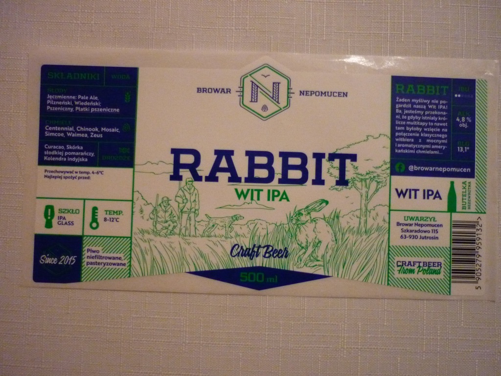Nepomucen Jutrosin Rabbit Wit IPA !!