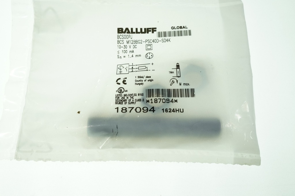 czujnik BALLUFF BCS00PJ BCS M12BBG2-PSC40D-S04K