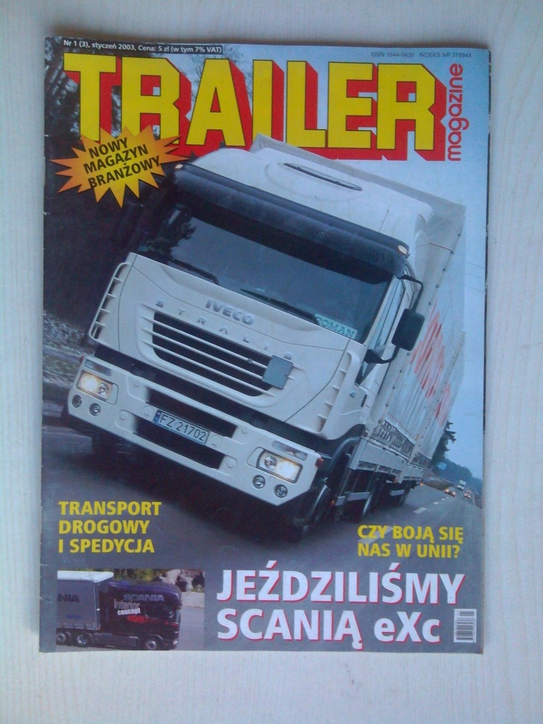 TRAILER 1/2003 SCANIA LONGLINE PIERWSZY ACTROS