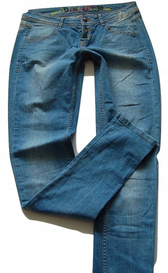 8Y97 rurki jeansy piękne DESIGUAL 38 M 30/34