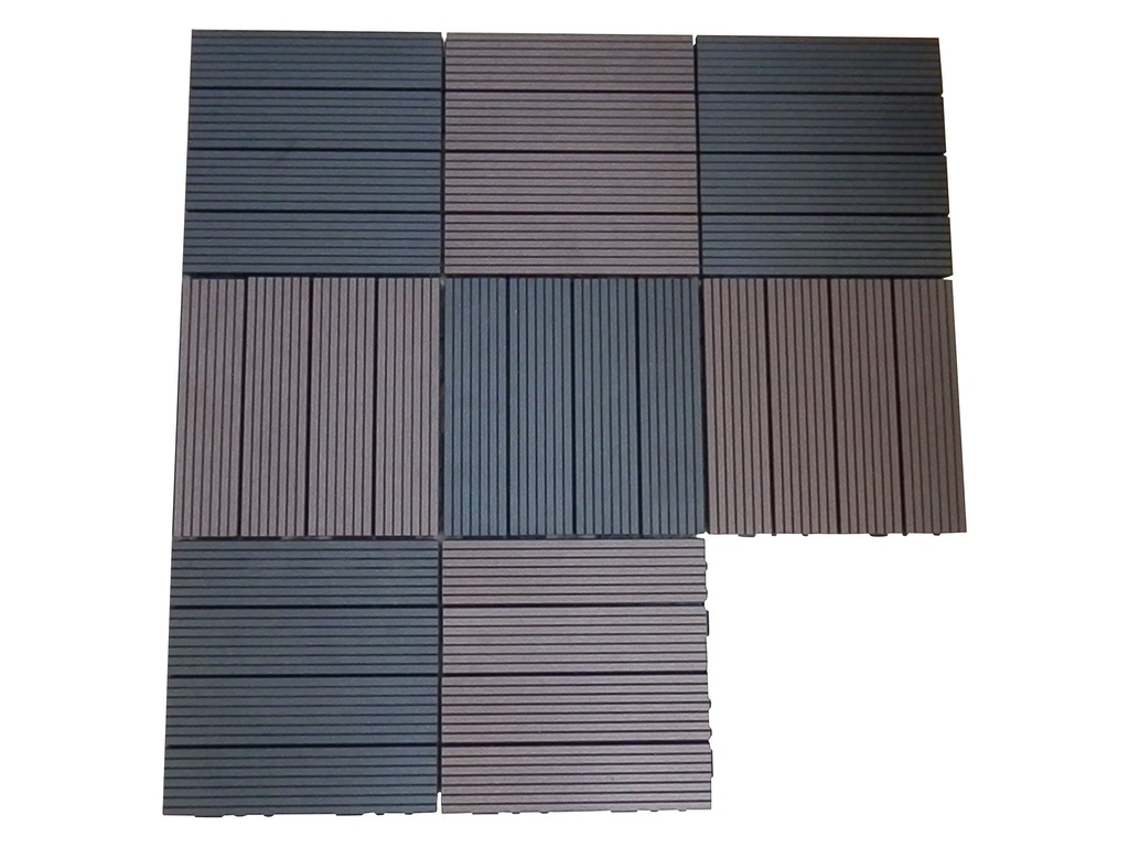 Panel kompozytowy na taras balkon 30 x 30 Brązowy