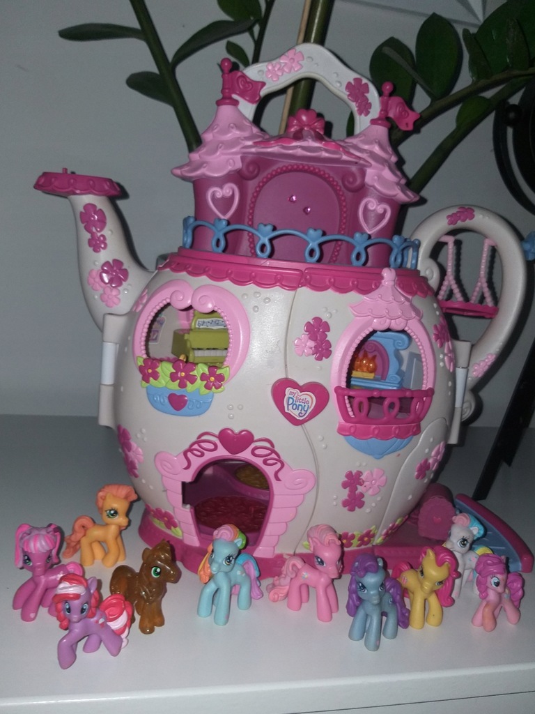 My Little Pony domek czajnik 10x kucyki super stan