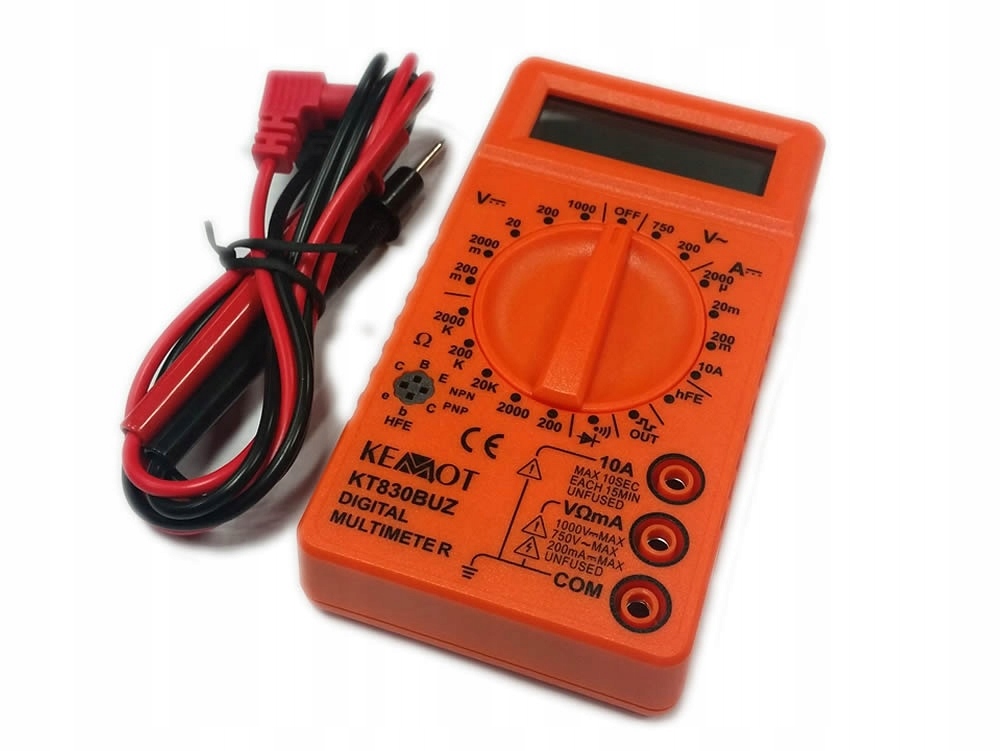 MIERNIK CYFROWY UNIWERSALNY KEMOT KT830BUZ MIE0210