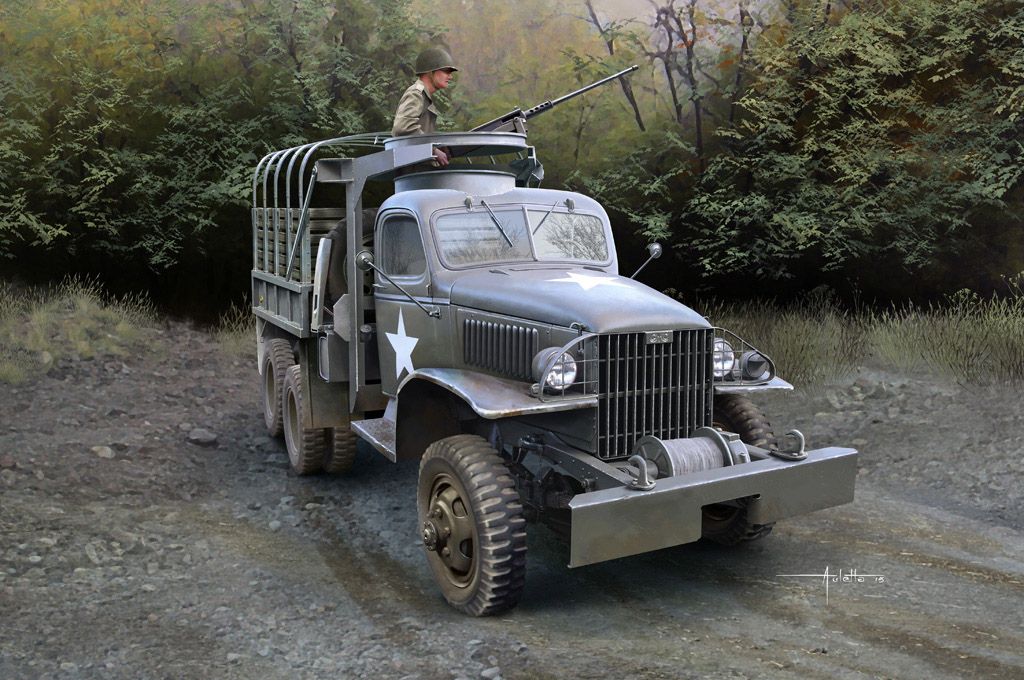 Model do sklejania ciężarówki US Army 1:35 GMC