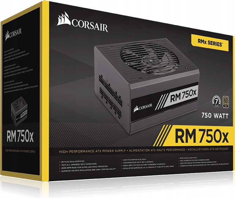 Corsair RM750X 750W 4x 8-Pin PCI-E 80+ GOLD GW KRK