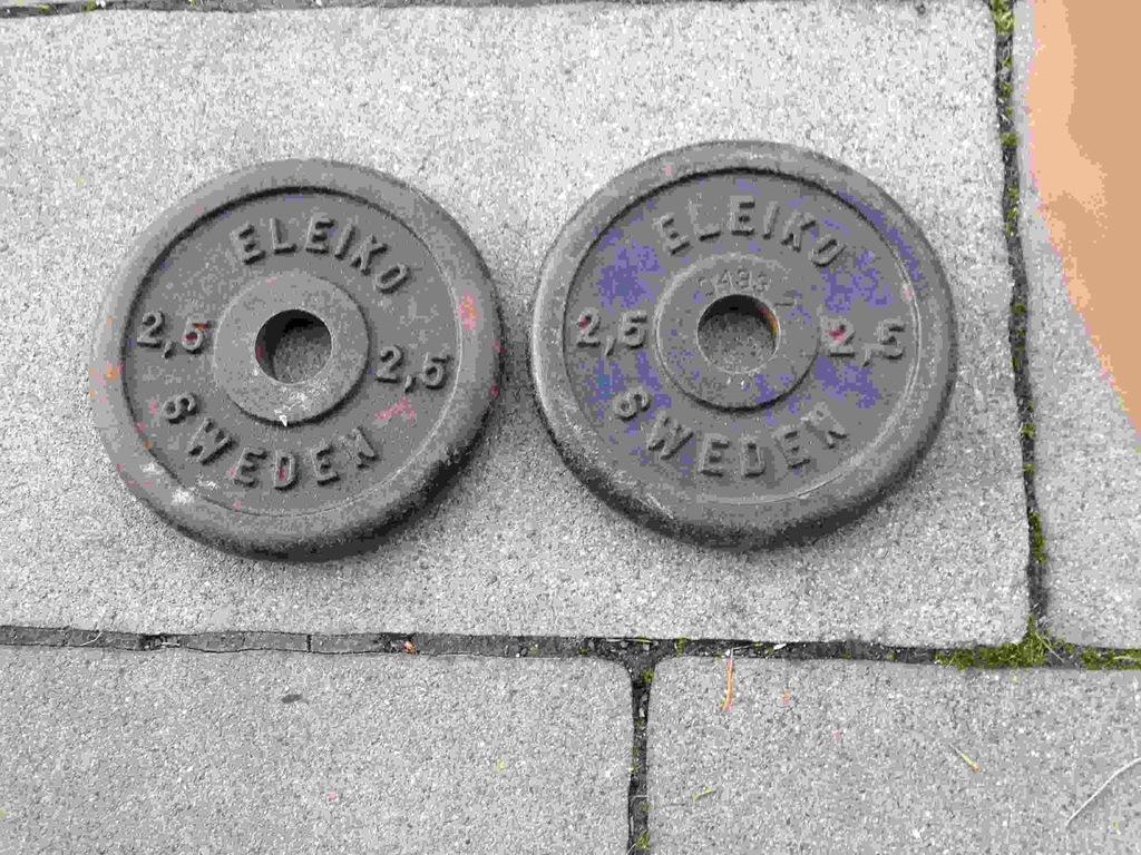 ELEIKO - obciążenie żeliwne 2 x 2,5 kg