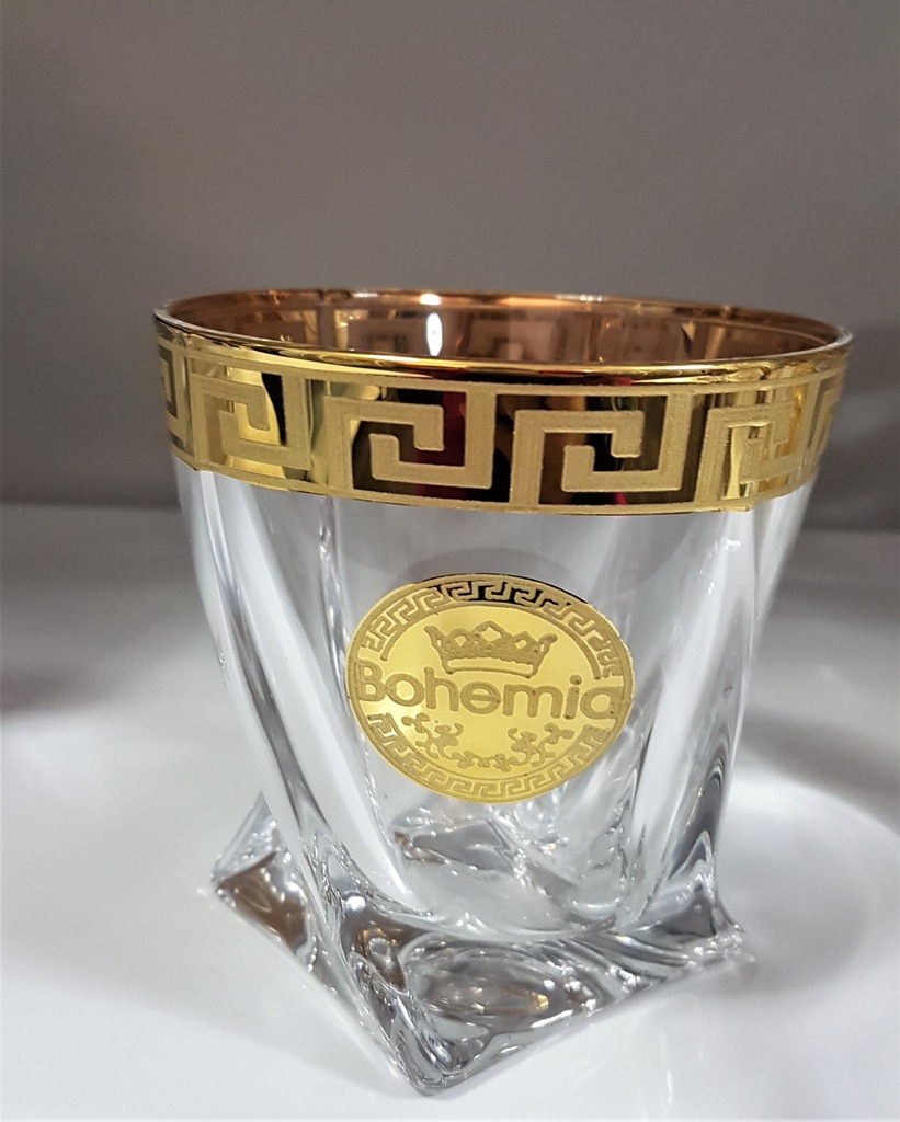 Whisky Szklanki Bohemia 6 szt +Versace 1 ml perfum