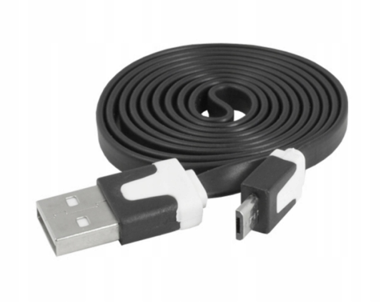 KABEL MICRO USB PŁASKI ŁADOWARKA 0,8m 80cm TANIO!