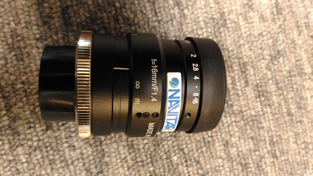 NOWY OBIEKTYW NAVITAR NMV-16M1 1" 16mm F1.4