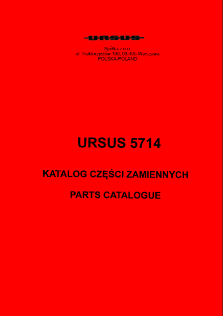 Ursus 5714 - katalog części