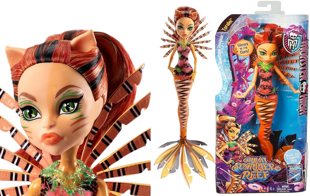 PODWODNE STRASZYCIÓŁKI Monster High TORALEI DHH36