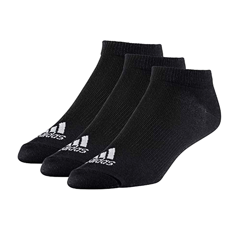 Niskie skarpety ADIDAS Socks 3Pak CZARNE 47-50