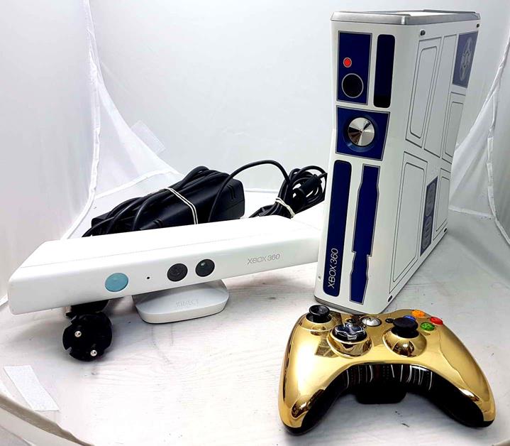 XBOX360 SLIM STAR WARS +ZŁOTY PAD +KINECT
