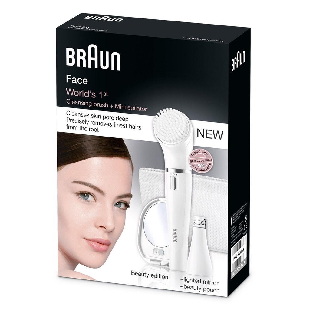Depilator do Twarzy BRAUN Face 831 + Szczotka FACE 7222179428