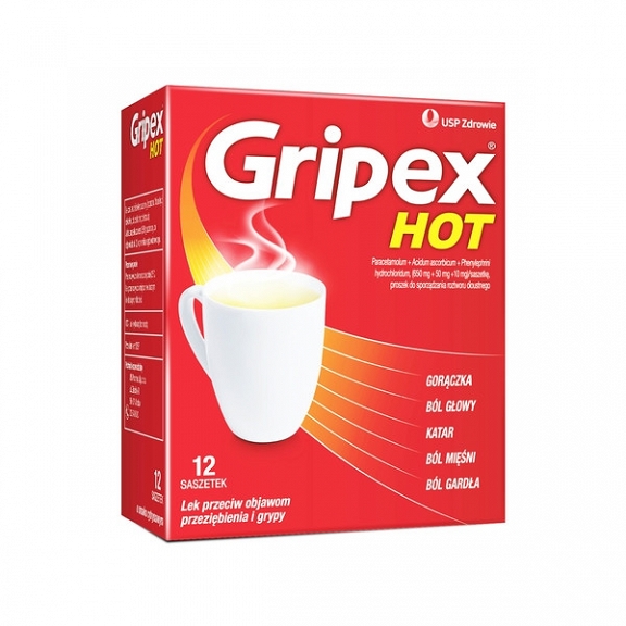 Gripex Hot, proszek 12 saszetek