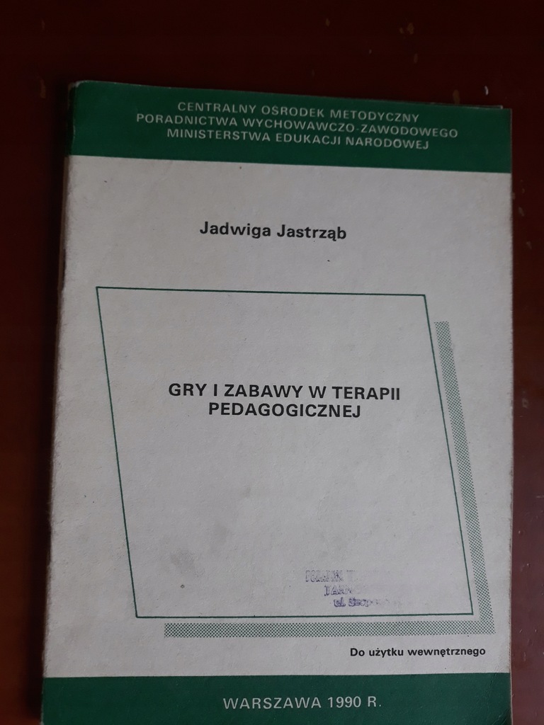JASTRZAB GRY I ZABAWY W TERAPII PEDAGOGICZNEJ FV