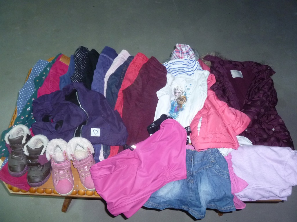 duży zestaw ubrań dla dziewczynki 110-116