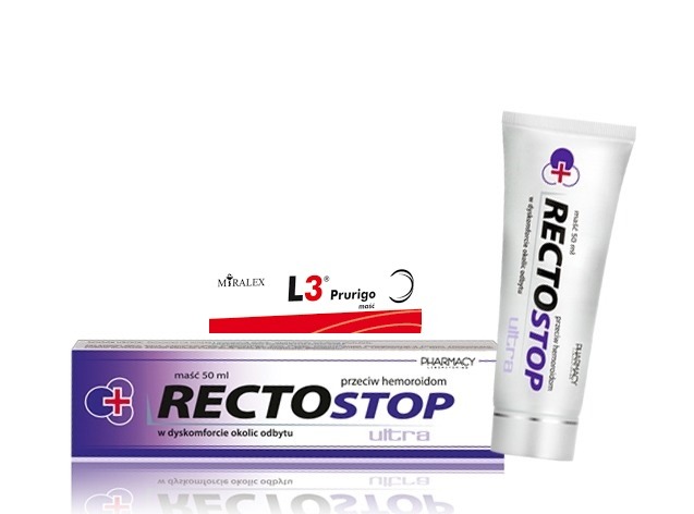 RECTOSTOP ULTRA MAŚĆ 50 ml HEMOROIDY + L3 PRURIGO