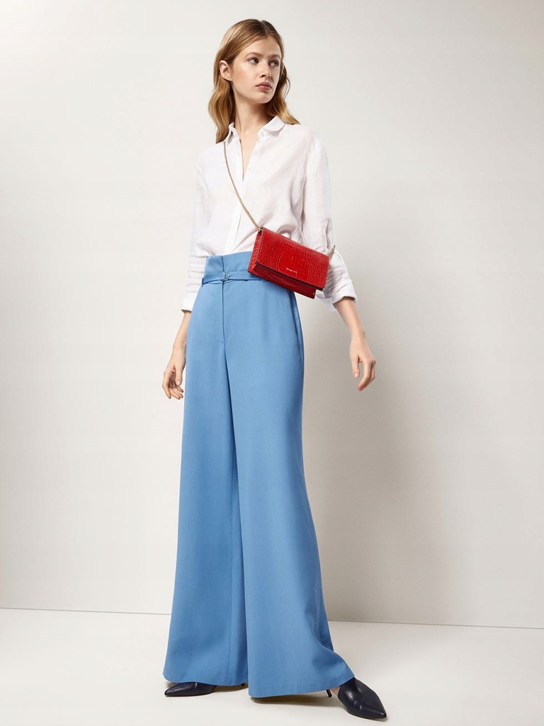 Massimo Dutti spodnie palazzo wysoki stan 34 7554850664