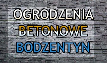 Ogrodzenia betonowe Bodzentyn