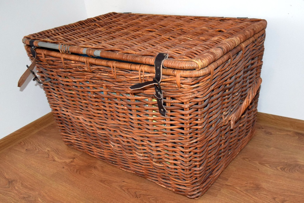 Duży kufer skrzynia kosz rattan IKEA