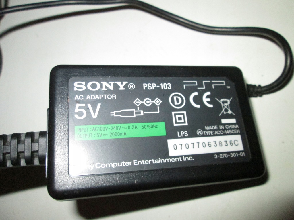 Ładowarka SONY PSP 103