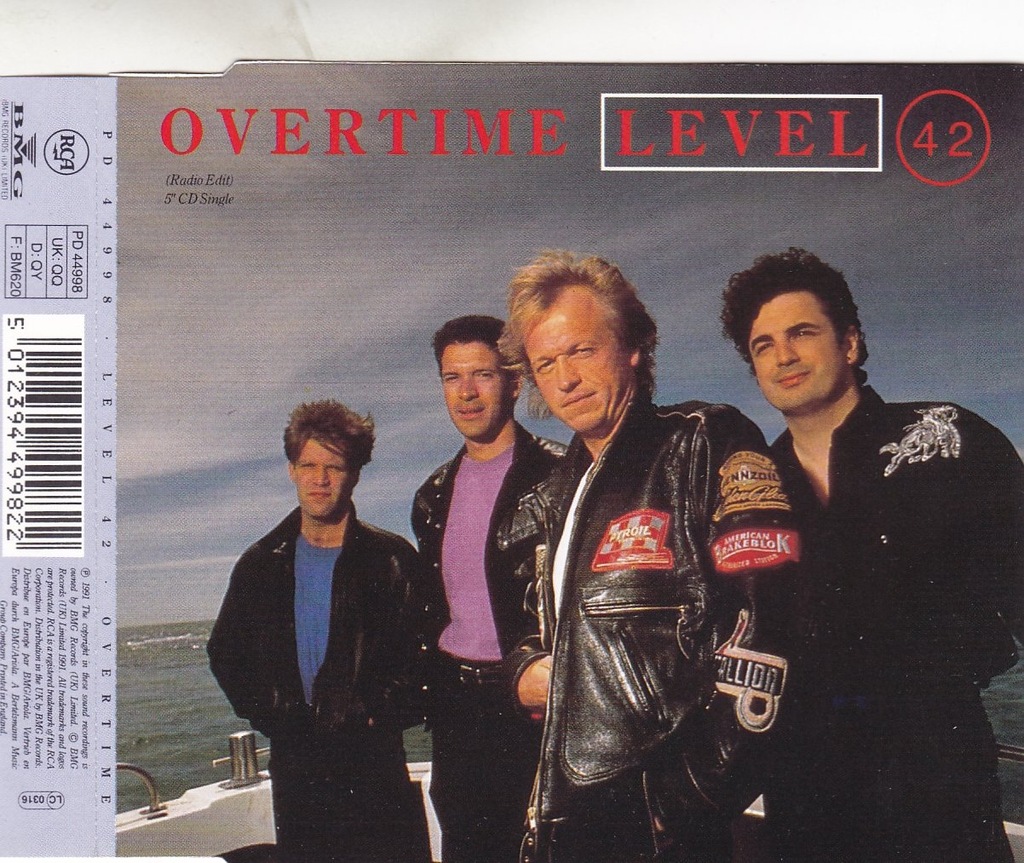 Level 42 ‎- Overtime (Radio Edit)  / UK MAXI CD