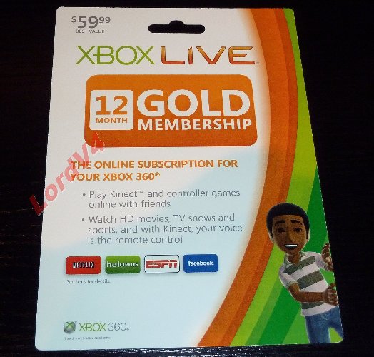 Xbox Live Gold 12 miesięcy KARTA FIZYCZNA PL/EU/US