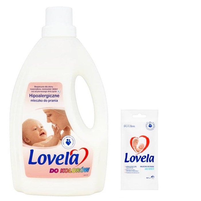 LOVELA PŁYN DO PRANIA KOLOR 3L + SASZETKA