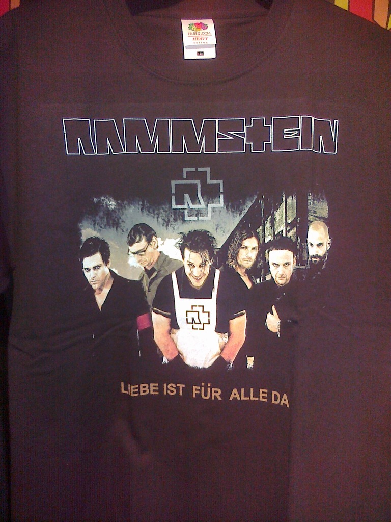 Rammstein Liebe Fur Alle cd koszulka t-shirt XL