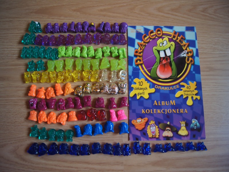 DRAKULCE DRACCO HEADS FIGURKI kolekcja album